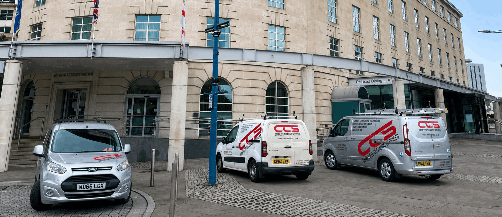 CCS Services commercial cleaning team on site &mdash; Cardiff and South Wales